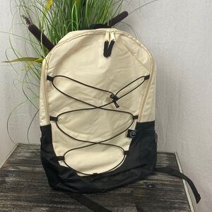 Metropack Black & Ivory Nylon Backpack NEW